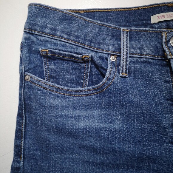 Levi's 315 Ladies Size W28 / L32 Medium Wash Shaping Bootcut Jeans - Picture 8 of 16